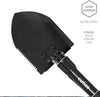 cutize Folding Shovel Survival Shovel – Entrenching Tool 18.25 Inch Foldable Shovel Camping Shovel w/ Wood Saw Edge and Tactical Shovel Carry Case (F08-N),black